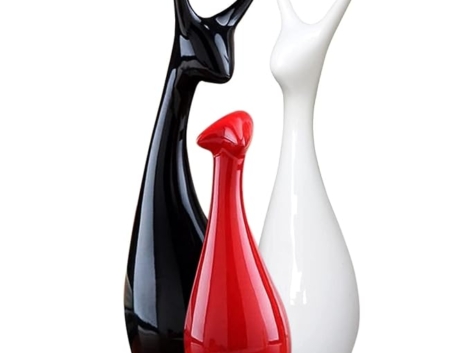 Home Decor Lucky Deer Statue Family